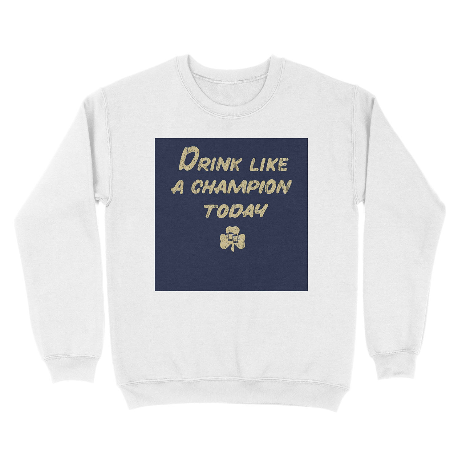 Drink Like a Champion - South Bend Style Dark Blue Unisex Crewneck Sweatshirt - Image 2