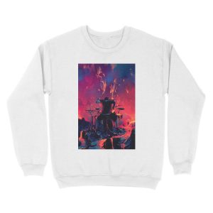 Alternative view of Drummer Unisex Crewneck Sweatshirt