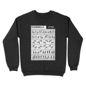 Dumbbell Training- 31 Illustrated Exercises Unisex Crewneck Sweatshirt