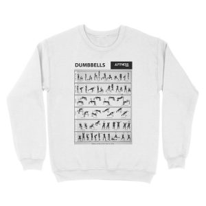 Alternative view of Dumbbell Training- 31 Illustrated Exercises Unisex Crewneck Sweatshirt