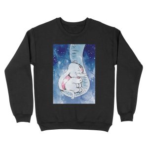 Dumbo and his mother, Mother and baby elephant Unisex Crewneck Sweatshirt