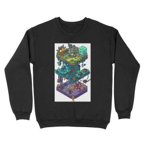 Dungeons and Isometric Dragons Unisex Crewneck Sweatshirt