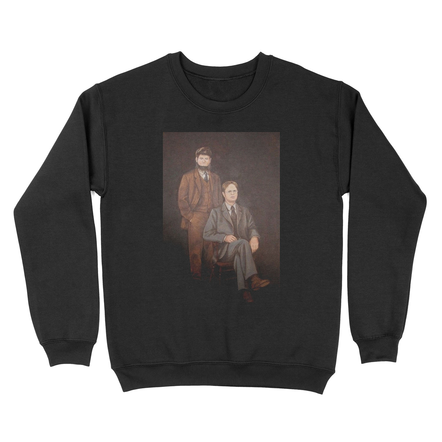 Dwight And Mose Painting Unisex Crewneck Sweatshirt