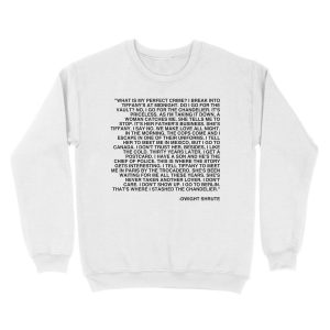 Alternative view of Dwight Shrute - The Perfect Crime Unisex Crewneck Sweatshirt