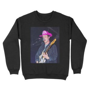 Dylan Minnette singing Unisex Crewneck Sweatshirt
