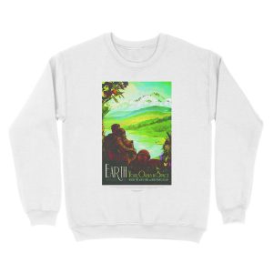 Alternative view of Earth - NASA/JPL Travel Unisex Crewneck Sweatshirt