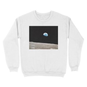 Alternative view of Earthrise Apollo 8 Unisex Crewneck Sweatshirt
