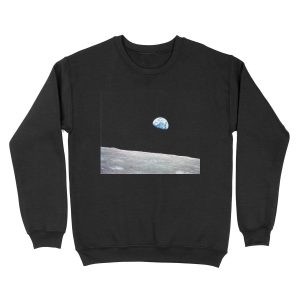 Earthrise Beautiful Astronomy Image Unisex Crewneck Sweatshirt