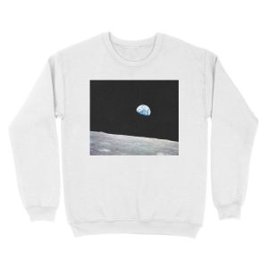 Alternative view of Earthrise Beautiful Astronomy Image Unisex Crewneck Sweatshirt