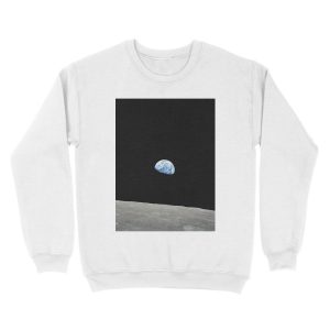 Alternative view of Earthrise from Apollo 8 Unisex Crewneck Sweatshirt