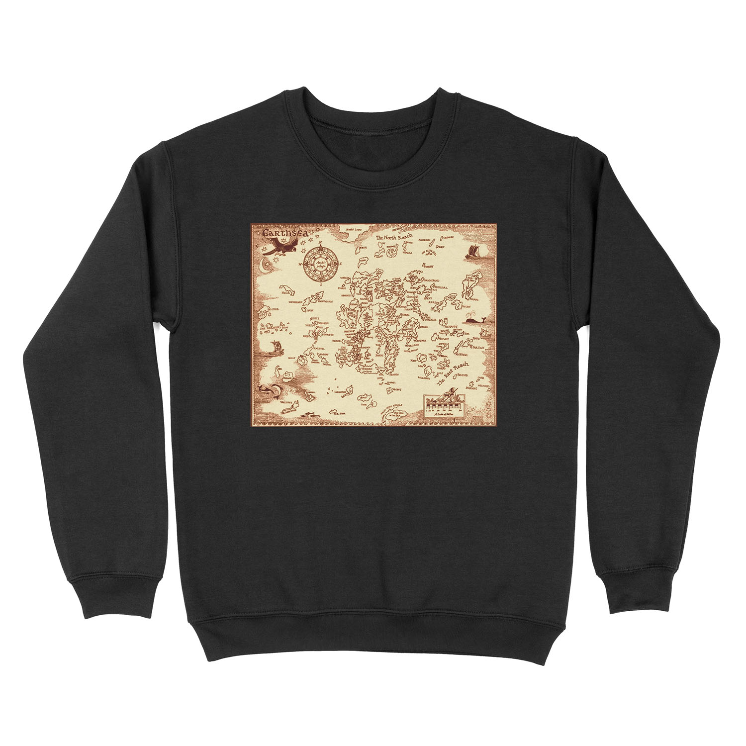 Earthsea Map Unisex Crewneck Sweatshirt