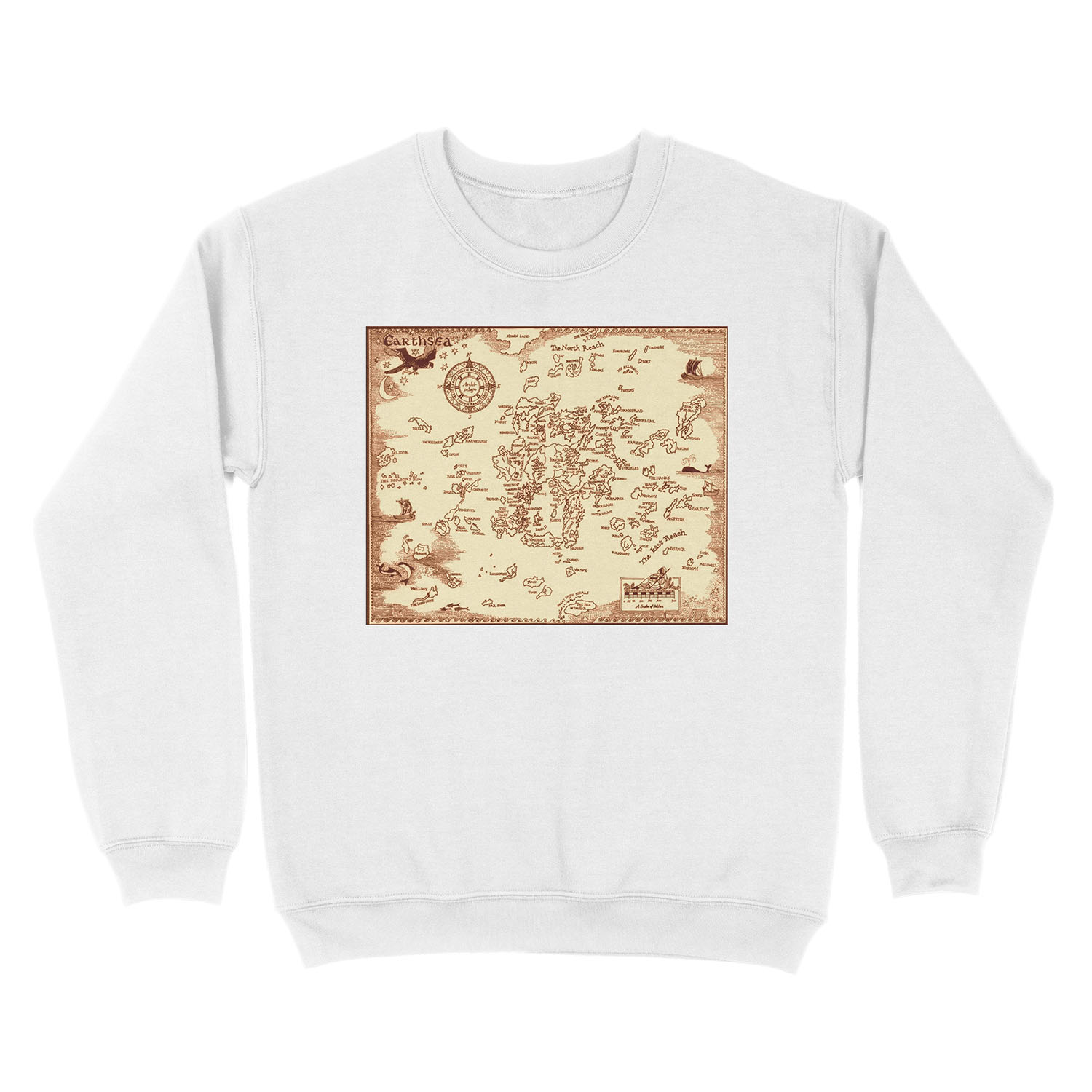 Earthsea Map Unisex Crewneck Sweatshirt - Image 2