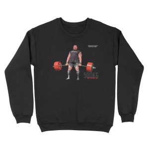 EDDIE HALL 500KG DEADLIFT Unisex Crewneck Sweatshirt