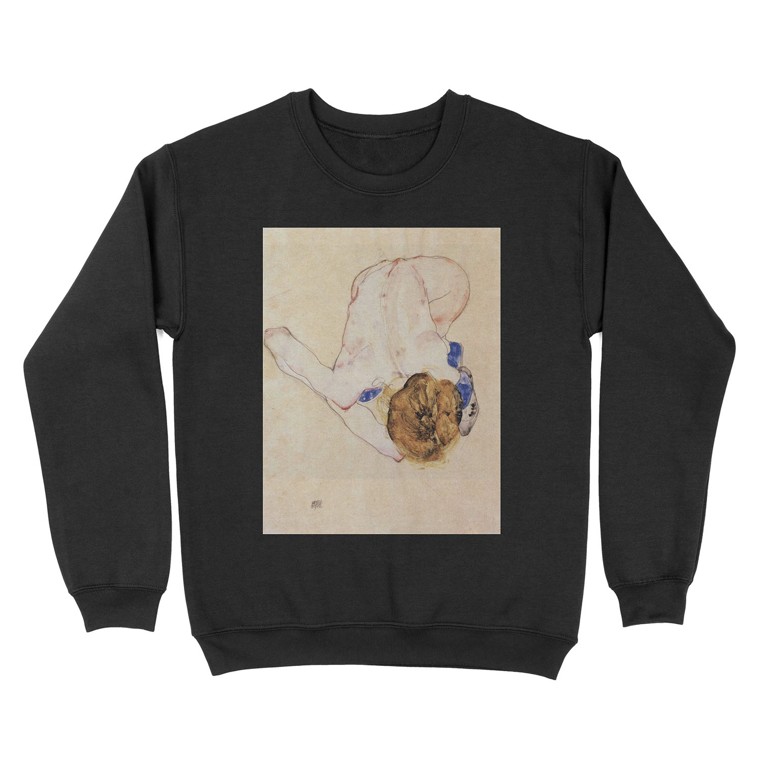 Egon Schiele "Portrait of a woman", 1910 Unisex Crewneck Sweatshirt