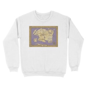 Alternative view of Elder Scrolls map - Tamriel Unisex Crewneck Sweatshirt