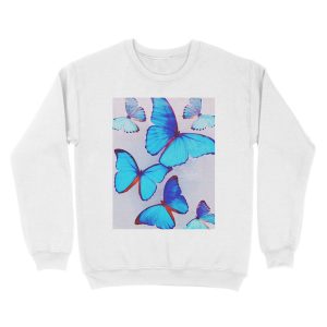 Alternative view of ELECTRIC BUTTERFLY Unisex Crewneck Sweatshirt