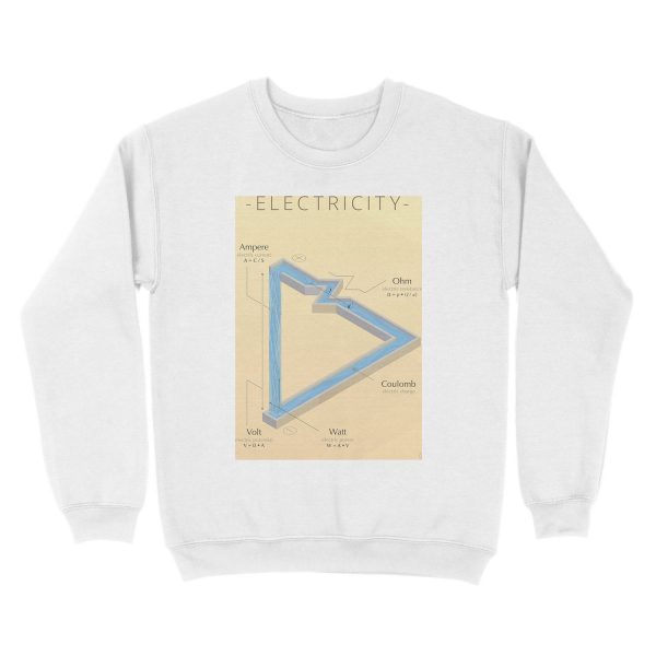 ELECTRICITY - A visual cheat sheet Unisex Crewneck Sweatshirt - Image 2