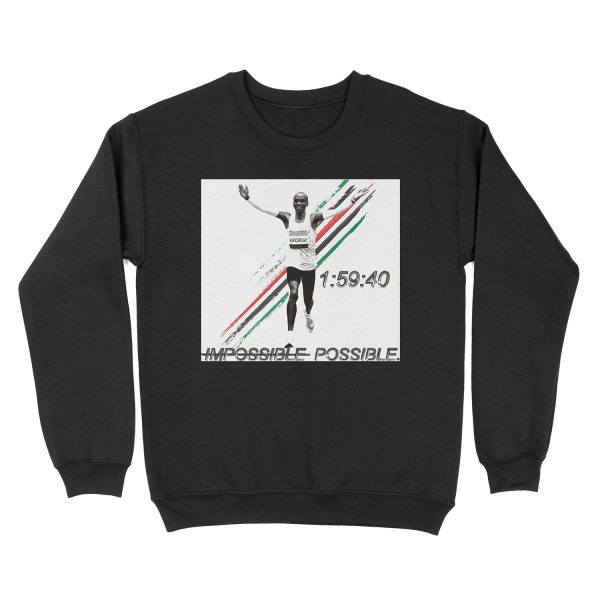 Eliud Kipchoge - World's First Sub-2:00 Marathon! Unisex Crewneck Sweatshirt