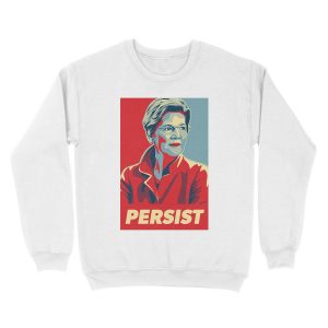 Alternative view of Elizabeth Warren - Persist Unisex Crewneck Sweatshirt