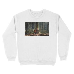 Alternative view of Ellie playing her guitar 4K | The Last of Us Part 2 Unisex Crewneck Sweatshirt