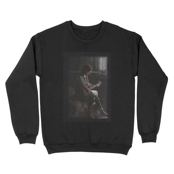 Ellie Playing the Guitar from The Last of Us: Part 2 Unisex Crewneck Sweatshirt