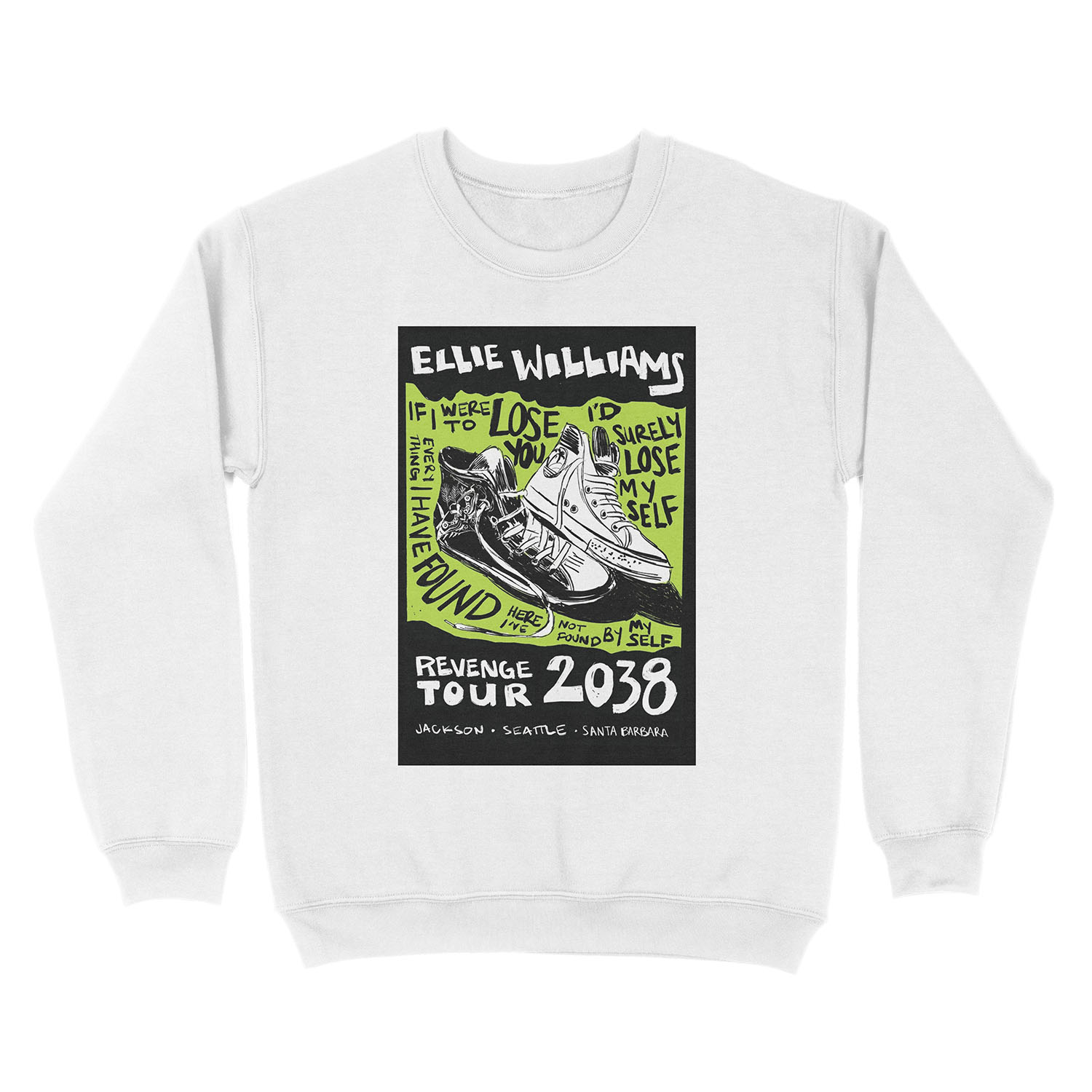 Ellie's Revenge Tour - Mock Band Unisex Crewneck Sweatshirt - Image 2
