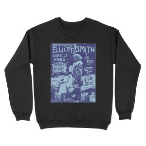 Elliott Smith Live (distressed design) Unisex Crewneck Sweatshirt