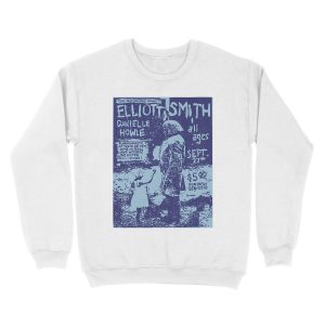 Alternative view of Elliott Smith Live (distressed design) Unisex Crewneck Sweatshirt