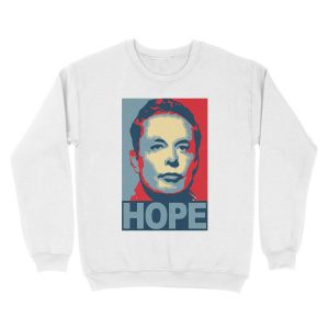 Alternative view of Elon Musk Hope Unisex Crewneck Sweatshirt