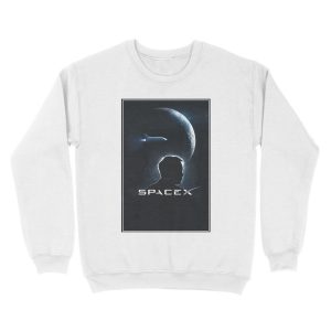 Alternative view of Elon Musk Space X Unisex Crewneck Sweatshirt