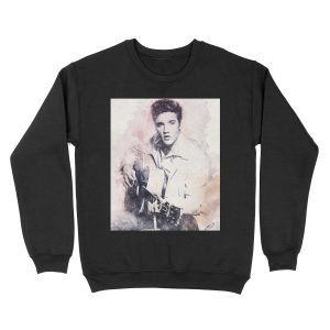 Elvis presley portrait 01 Unisex Crewneck Sweatshirt