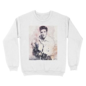Alternative view of Elvis presley portrait 01 Unisex Crewneck Sweatshirt