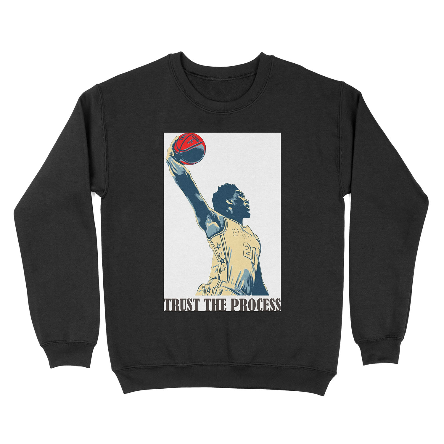 embiid trust the process Unisex Crewneck Sweatshirt