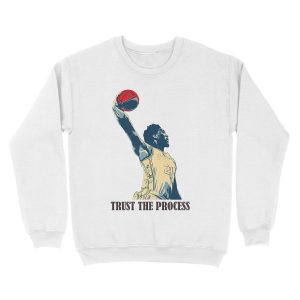 Alternative view of embiid trust the process Unisex Crewneck Sweatshirt