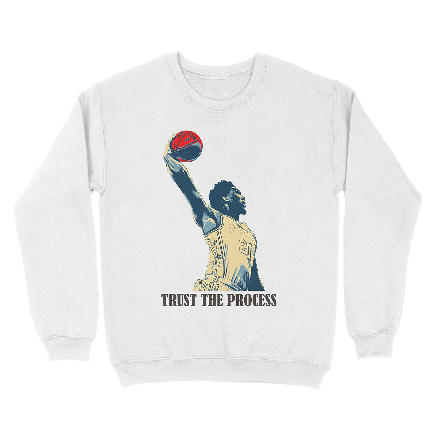 embiid trust the process Unisex Crewneck Sweatshirt - Image 2