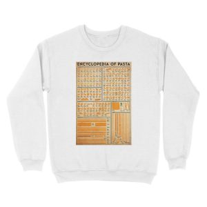 Alternative view of Encyclopedia Of Pasta Unisex Crewneck Sweatshirt