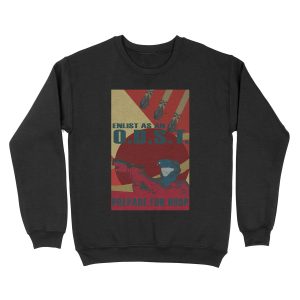 Enlist As An O.D.S.T. Red Unisex Crewneck Sweatshirt
