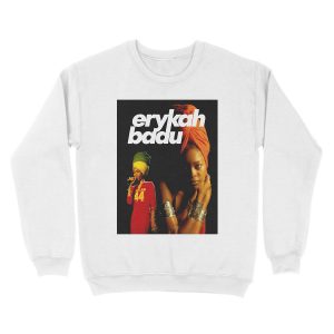 Alternative view of Erykah Badu 90s throwback Unisex Crewneck Sweatshirt