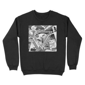Escher Staircases Unisex Crewneck Sweatshirt