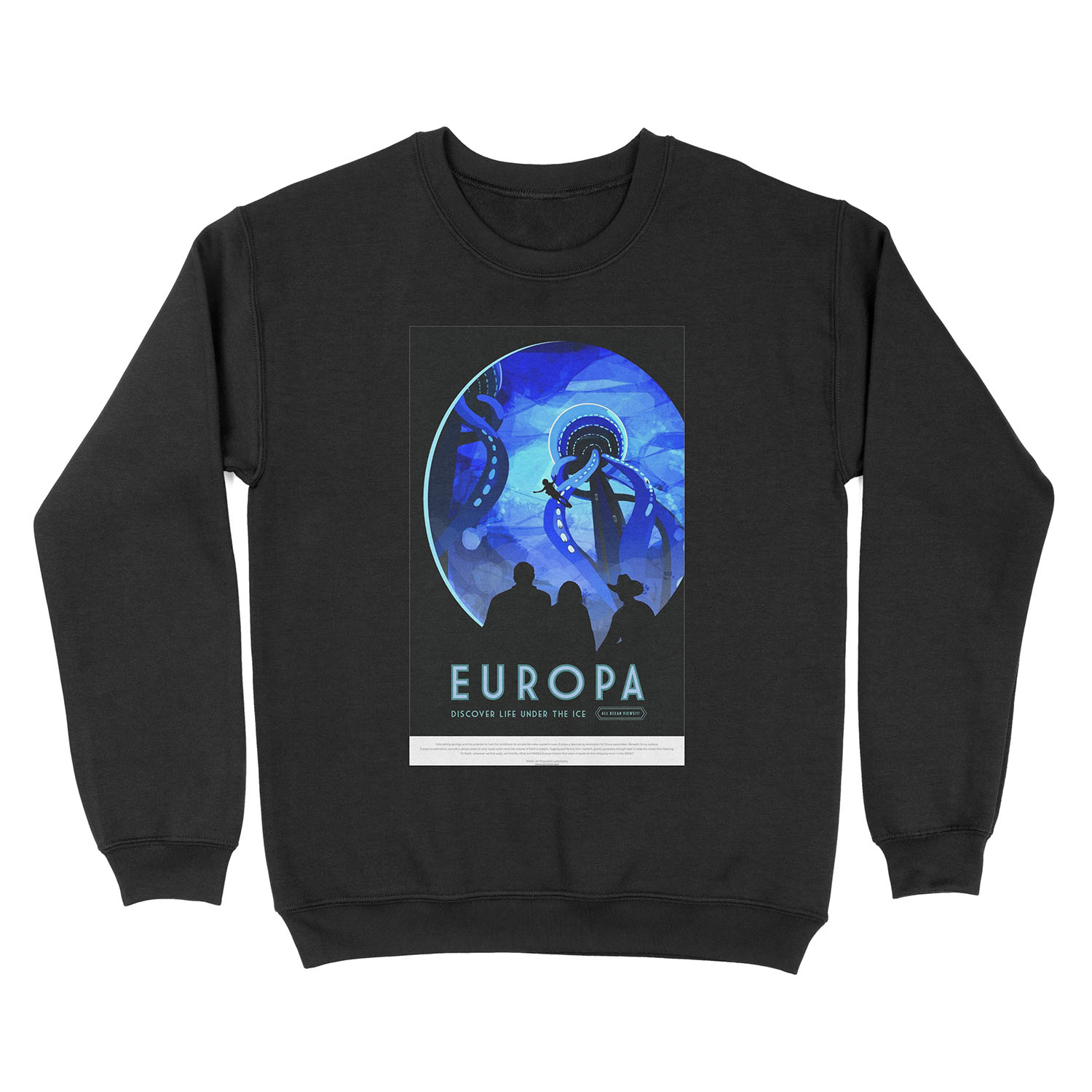 Europa - NASA/JPL Travel Unisex Crewneck Sweatshirt