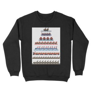Europa Park Coaster Trains Design Unisex Crewneck Sweatshirt