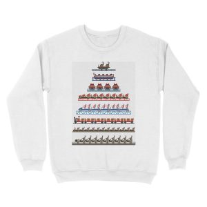 Alternative view of Europa Park Coaster Trains Design Unisex Crewneck Sweatshirt
