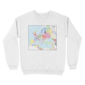 Alternative view of Europe in 1444 AD Unisex Crewneck Sweatshirt