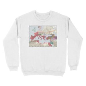 Alternative view of Europe (Mediterranean - Detailed) - 27 BC Unisex Crewneck Sweatshirt