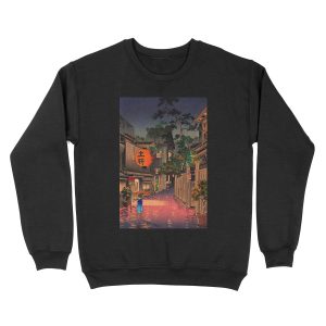 Evening At Ushigome By Tsuchiya Koitsu Unisex Crewneck Sweatshirt