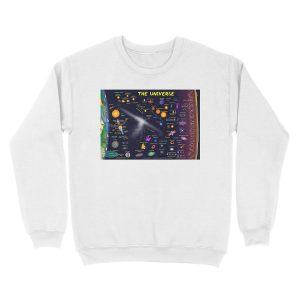 Alternative view of Every Kind of Thing in Space Universe Unisex Crewneck Sweatshirt