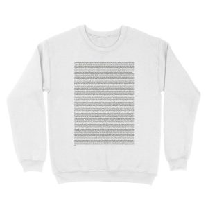 Alternative view of Every Lyric from Harry Styles Album Unisex Crewneck Sweatshirt