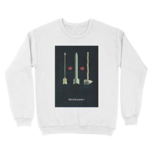 Alternative view of Evolution? / "Evolyutsiya?" - Soviet Anti-Nuclear Cold War Propaganda Unisex Crewneck Sweatshirt