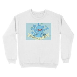 Alternative view of Existence is Pain Unisex Crewneck Sweatshirt