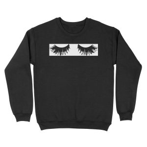 Eyelash Print Unisex Crewneck Sweatshirt